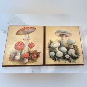 Vintage mushroom decor